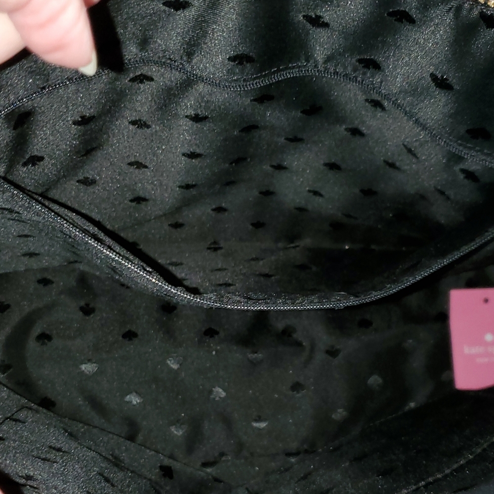 Kate Spade Black Glitter Tote Bag.  Super Cute! - Picture 6 of 16
